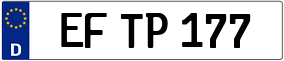Trailer License Plate
